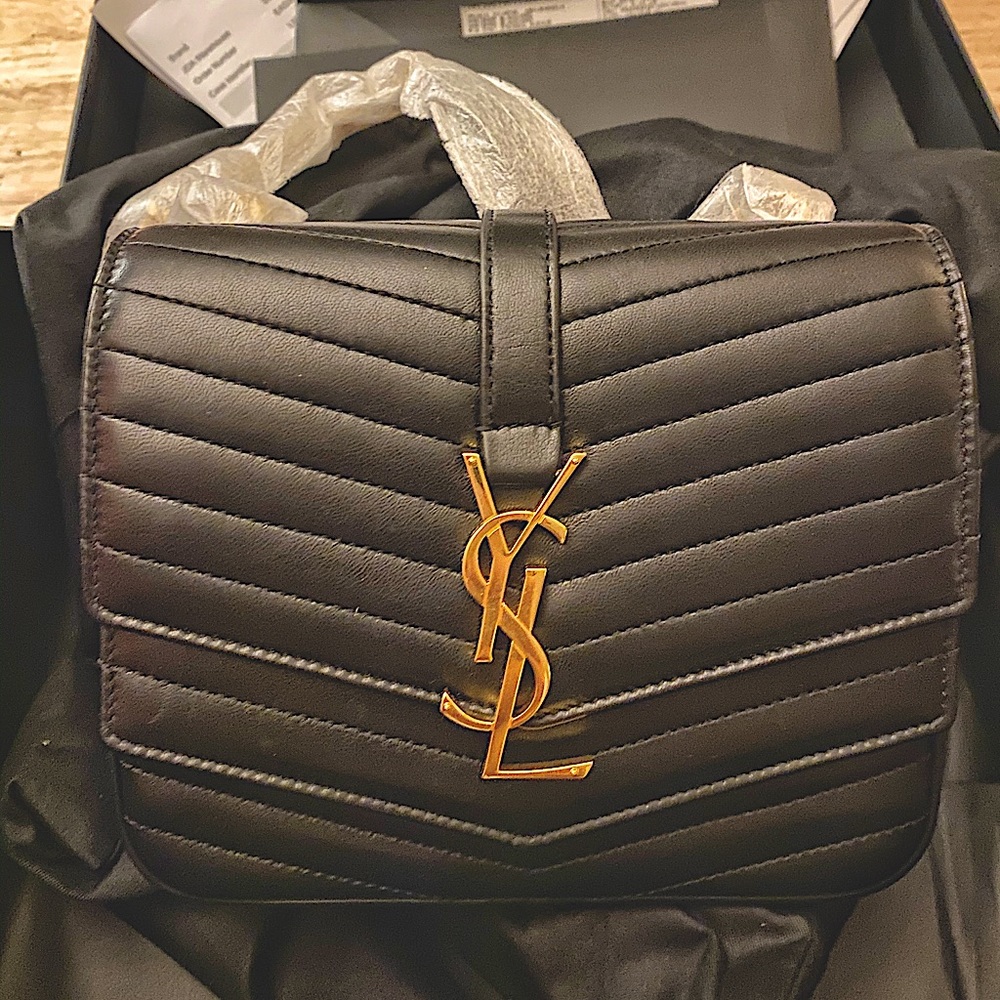 SULPICE SMALL IN MATELASSÉ LAMBSKIN.Authentic 100%